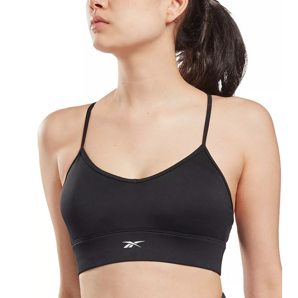Reebok Workout Ready Tri Back Sports Bra Black Size S - Picture 1 of 2